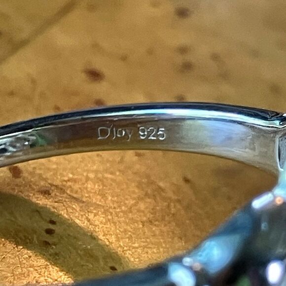 Natural Connemara Marble Sterling Silver Claddagh Ring - Picture 6 of 9